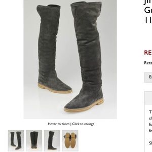 Jimmy Choo 112 Quebec Boot Grey NWT